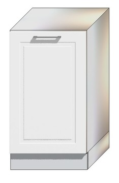 Front do zmywarki zakryty panel 45x71 BIAŁY POŁYSK