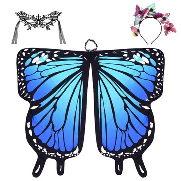Женская накидка с крылом бабочки, костюм для косплея, накидка с крылом бабочки