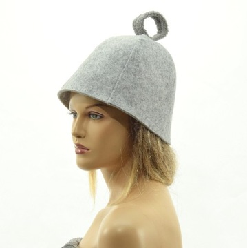 Шапка для сауны - мужской комплект из 3 предметов, ШЕРСТЬ, Хлопок-L