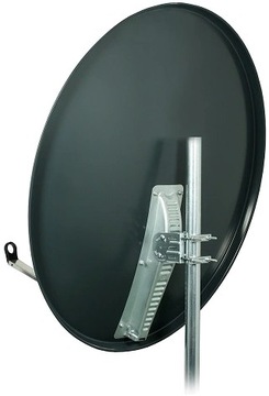 СПУТНИКОВАЯ АНТЕННА БЛЮДА ГРАФИТ ПРОЧНАЯ СТАЛЬ FHD 4K ИНВЕРТО 100 СМ