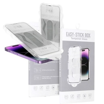 Szkło hartowane łatwy montaż iPhone XR 11 FG EASY-STICK BOX
