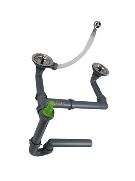 Сифон двухкамерный 2К ручной