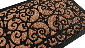 WYCIERACZKA WEJŚCIOWA ZEWNĘTRZNA MASYWNA DO BUTÓW POD DRZWI KOKOS GRUBA