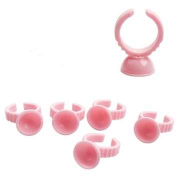 Кольцо пигментное клеевое, розовое, маленькое, 100 шт.