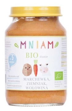 Danie marchewka-ziemniak-wołowina od 5 mc BIO 190g MNIAM