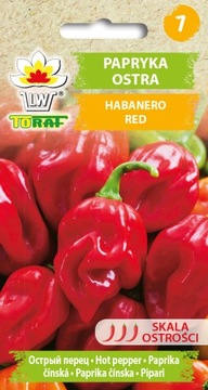 Papryka Ostra HABANERO RED Toraf