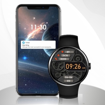 SMARTWATCH ЖЕНСКИЕ СПОРТИВНЫЕ ЧАСЫ ПОЛЬСКОЕ МЕНЮ ВЫЗОВЫ AMOLED SMART WATCH
