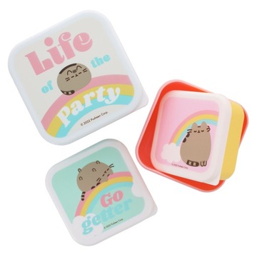 PUSHEEN śniadaniówka, lunchbox zestaw 3szt