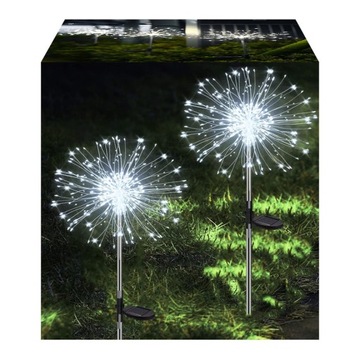 2x СОЛНЕЧНАЯ ЛАМПА ДЛЯ САДОВОГО УКРАШЕНИЯ ОДУВШИНКИ 150 LED