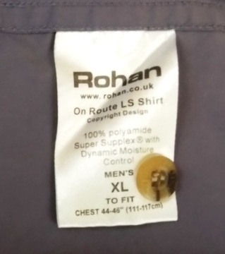 МУЖСКАЯ ТРЕККИНГОВАЯ РУБАШКА ROHAN ON ROUTE LS XL