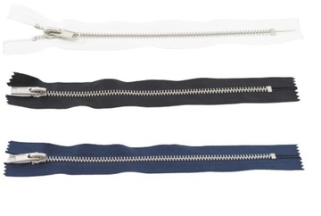 ZAMEK BŁYSKAWICZNY METALOWY 20cm - NIKIEL *KOLORY