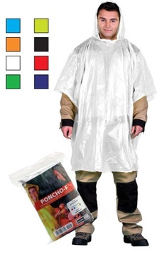 Peleryna przeciwdeszczowa poncho z kapturem MIX