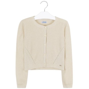 Sweter złoty rozpinany dziew Mayoral 6313-20 r.162