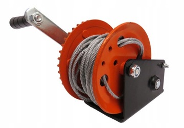 ЛЕБЕДКА, РУЧНАЯ РУЧКА, ТРОСОВАЯ ЛЕБЕДКА, 1125 кг