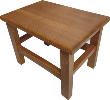 TABORECIK BUKOWY niski DREWNIANY TABORET- STOŁEK ryczka