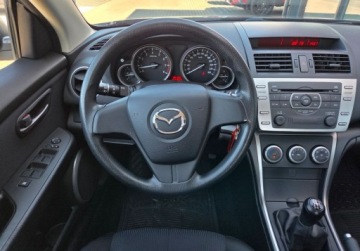 Mazda 6 II Sedan 1.8 MZR 120KM 2010 Mazda 6 1.8benz 120KM Klima HAK EL.Szybylusterka Oplaty Gwarancja 1.8, zdjęcie 12