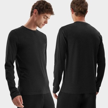 KOSZULKA MĘSKA 4F DŁUGI RĘKAW BAWEŁNA AW23M155