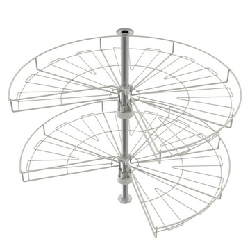 Kosz Półka obrotowa 3/4 fi 690mm biały - JAKOŚĆ