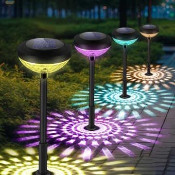 Anordsem wkopane lampy solarne, LED, IP67, czarne, 4 szt