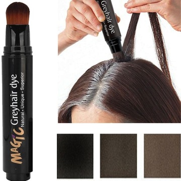 Крем-ручка Magic Greyhair Pen для маскировки отросшей седины Консилер-обезжириватель