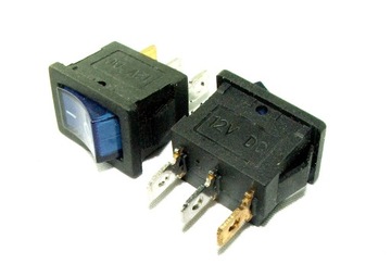 PRZEŁĄCZNIK 12V PODŚWIETLANY NIEBIESKI