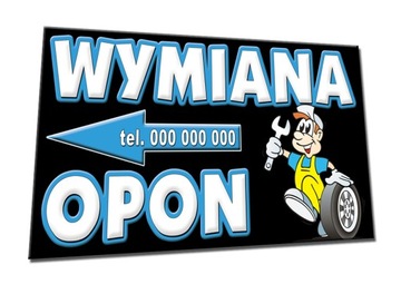 BANER WYMIANA OPON auto serwis wulkanizacja dętka