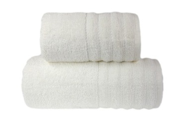 RĘCZNIK KĄPIELOWY KREMOWY KREM ECRU 70X130 DUŻY BAWEŁNA CHŁONNY LEKKI