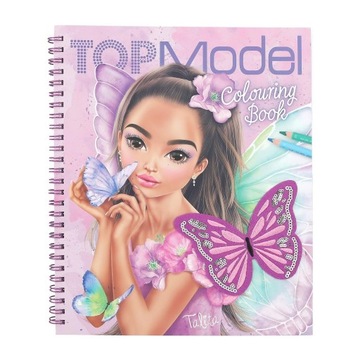 TOP MODEL KOLOROWANKA Z CEKINAMI FAIRY LOVE 12976