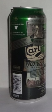 ПУСТАЯ БАНКА ОТ ПИВА Carlsberg WOODSTOCK STOP