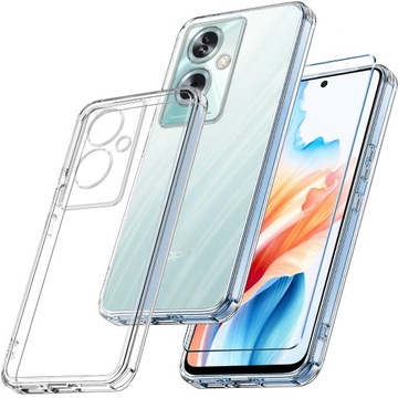 PANCERNE WZMACNIANE 360° CASE ETUI do OPPO A79 5G| + SZKŁO Hartowane 9H