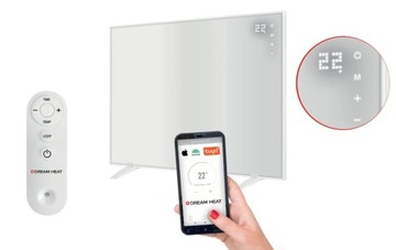 ИНФРАКРАСНЫЙ ОБОГРЕВАТЕЛЬ ПАНЕЛЬНЫЙ ОБОГРЕВАТЕЛЬ DREAM HEAT CC 480 Вт Wi-Fi ДИСТАНЦИОННЫЙ