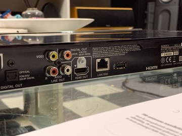 ПРОИГРЫВАТЕЛЬ BLU-RAY SONY BDP-S490 ОПТИЧЕСКИЙ КОАКСИАЛЬНЫЙ 3D USB-пульт дистанционного управления