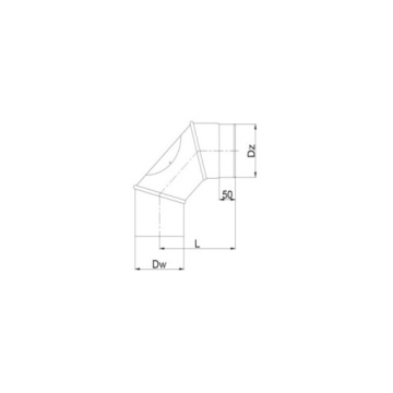 СПИРАЛЬНЫЙ КАНАЛ черный регулируемый 90 градусов FI 150 3-сегментный с ревизией