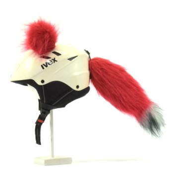 Украшение горнолыжного шлема - ШАРИКИ + ХВОСТ.