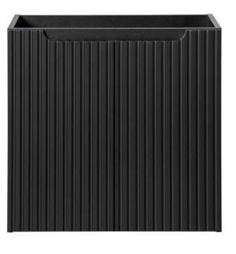 Szafka łazienkowa wisząca pod umywalkę Sereno I 60 cm czarny front MDF