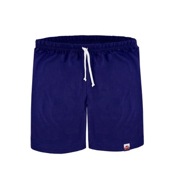 KRÓTKIE SPODENKI GIMNASTYCZNE BAWEŁNIANE NA WF GRANATOWE CHŁOPIĘCE 176