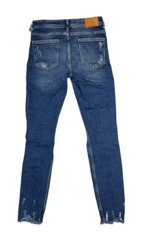 Spodnie Jeansy damskie granatowe ZARA 34