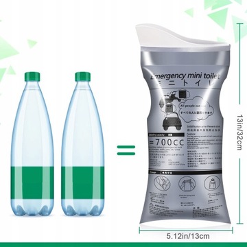 ПОРТАТИВНЫЙ ОДНОРАЗОВЫЙ МЕШОК ДЛЯ МОЧИ 12 шт.