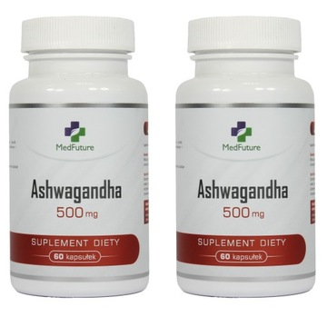 ASHWAGANDHA 500mg SKUTECZNA DAWKA 120kaps
