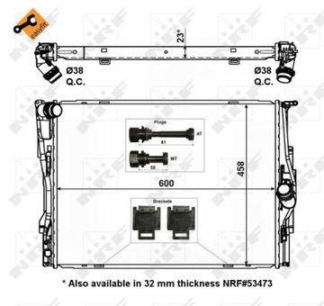 CHLADIČ MOTORU NRF 56129 SYSTÉM CHLAZENÍ