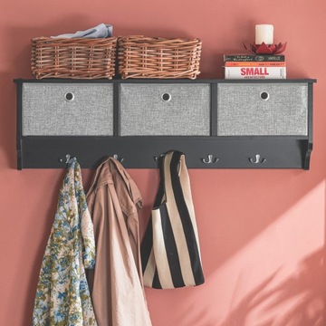 Подвесной шкаф для шляп с 3 ящиками FRG282-SCH