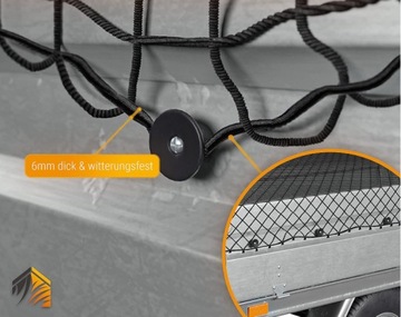 ТРАНСПОРТНАЯ СЕТКА ДЛЯ КРЕПЛЕНИЯ ГРУЗА ПРИЦЕПА 2x3м