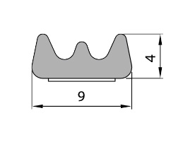 УПЛОТНИТЕЛЬ ОКОН ТИП Е 150М БЕЛЫЙ ХИТ КАЧЕСТВА