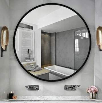 ЗЕРКАЛО LOFT КРУГЛОЕ ЧЕРНОЕ В РАМКЕ 80СМ
