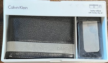 CALVIN KLEIN Portfel Męski + Klip z USA100%Org