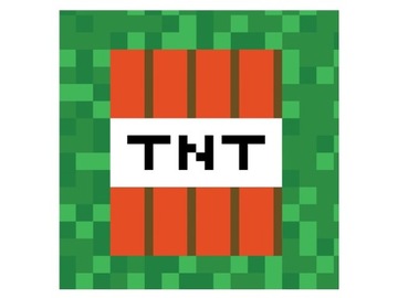 Serwetki urodzinowe Piksele minecraft urodziny piknik grill