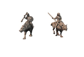 Orc Wolf Riders with Spears - x1