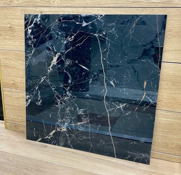 Твердый полированный керамогранит BLACK MARBLE 60x60 GLOSS