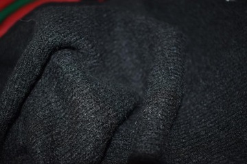 H&M Czarny Sweterk Zdobiony Kamieniami Akryl Wełna Prosty M 38