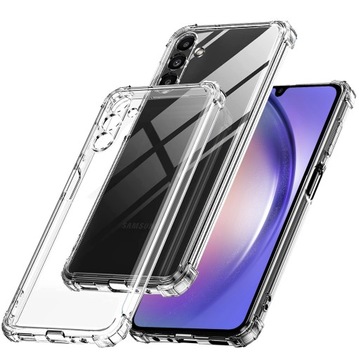 Etui do Samsung Galaxy A14 4G / A14 5G Plecki ANTI SHOCK CASE + SZKŁO